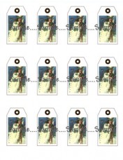 T 3 - Medium Snowman Hang Tags T 3 - Medium Snowman Hang Tags